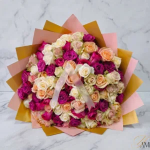 romantic tapestry 100 bouquet