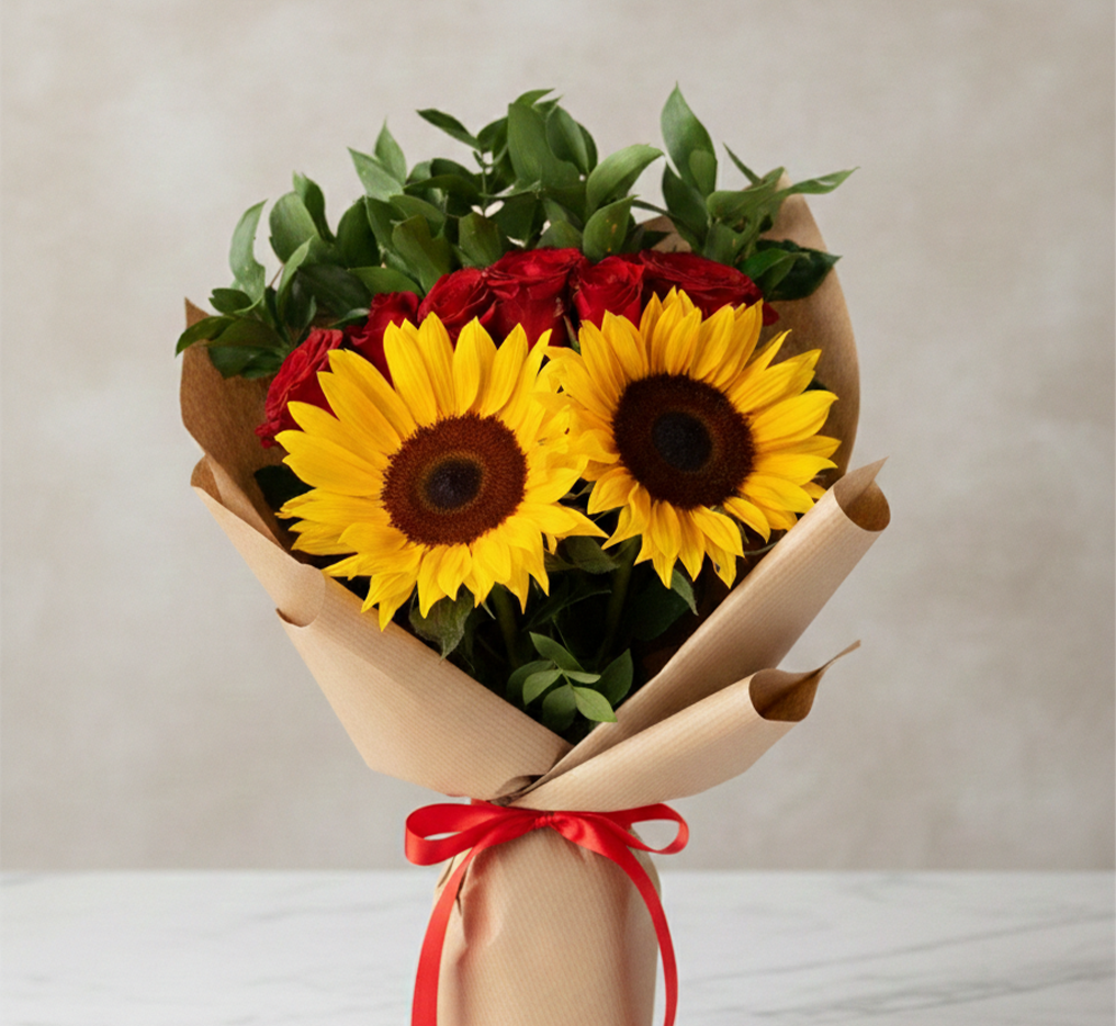 The "Sunset Radiance" Bouquet