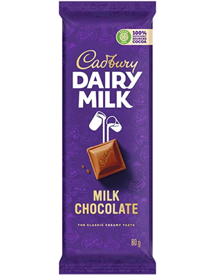 Cadbury Dairy Milk Chocolate Slab (80 g)