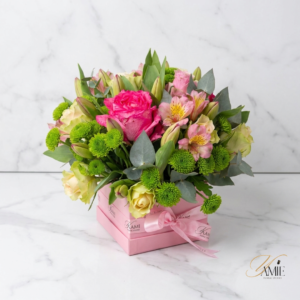 The Blush & Bloom Box Medium — fresh flower arrangement delivered by Yamie Floral Studio